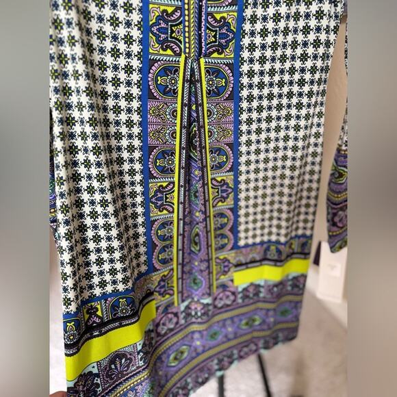 Hale Bob Jersey Shift Lined Women’s Dress Colorful size small purple - Picture 2 of 5